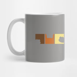 Bear Flag Building Blocks Mug